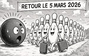 Vacances Février 2026, quilles parties en vacance.